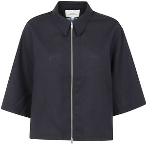 Studio Nicholson, Dames, Jassen, Blauw, Maat: 2XS Wol,