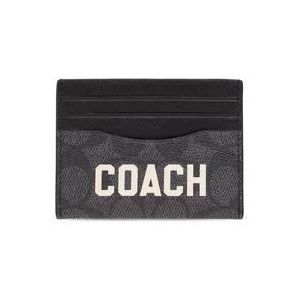 Coach Leren kaarthouder , Black , Heren , Maat: ONE Size