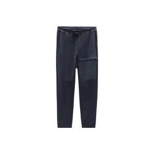 Woolrich Slim Fit Fleece Jogger Broek , Blue , Heren , Maat: S