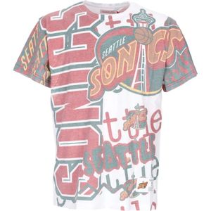 Mitchell & Ness, Heren, Tops, Veelkleurig, Maat: XL Katoen,