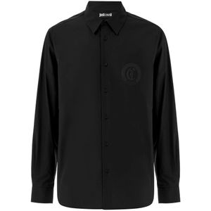 Roberto Cavalli, Heren, Overhemden, Zwart, Maat: XS