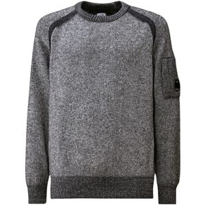 C.p. Company - Anthracite Melange Grey - Pullover - Wol
