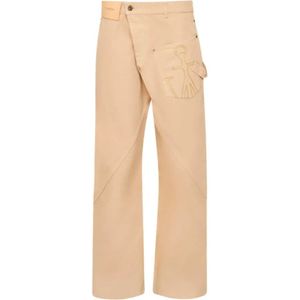 JW Anderson, Heren, Broeken, Beige, Maat: W26 Katoen,