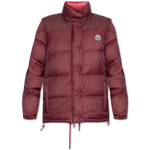 Moncler, Dames, Jassen, Rood, Maat: XS Polyamide,