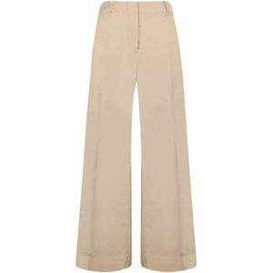 Incotex, Dames, Broeken, Beige, Maat: M Katoen,