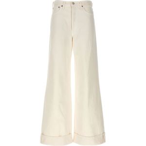 Agolde, Dames, Jeans, Wit, Maat: W29 Katoen,