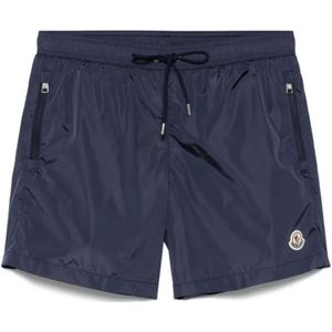 Moncler, Heren, Badkleding, Blauw, Maat: S