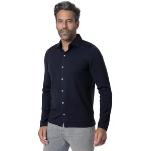 Gran Sasso, Heren, Overhemden, Blauw, Maat: 2XL