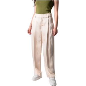 Vince, Dames, Broeken, Beige, Maat: M