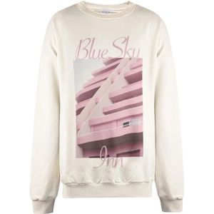 Blue Sky Inn, Heren, Sweatshirts & Hoodies, Beige, Maat: L Katoen,