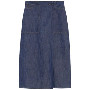 Weekend Max Mara, Dames, Rokken, Blauw, Maat: S Denim,