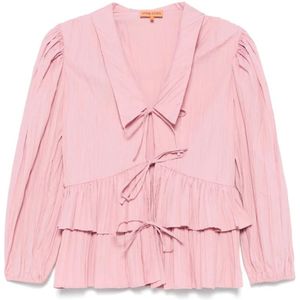 Stine Goya, Dames, Blouses & Shirts, Roze, Maat: XS Poliester,