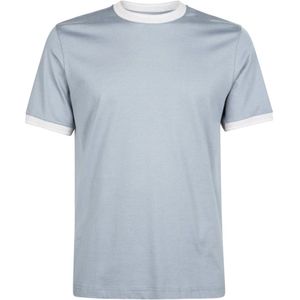 Eleventy, Heren, Tops, Blauw, Maat: S Katoen,