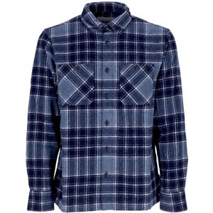 Carhartt Wip, Heren, Overhemden, Blauw, Maat: S Wol,