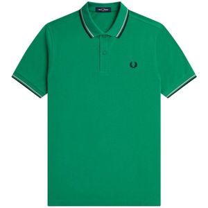 Fred Perry, Heren, Tops, Groen, Maat: 2XL Katoen,
