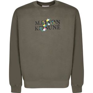 Maison Kitsuné - Katoenen Sweatshirt - Groen - Heren