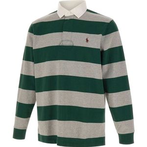Polo Ralph Lauren - Shirt - Grijs Gemêleerd - Lange Mouw - Polokraag