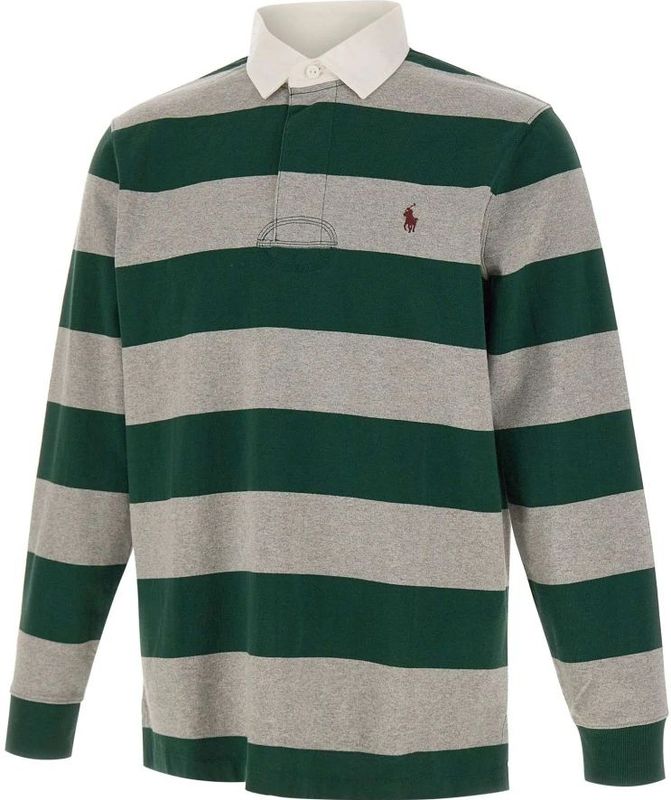 Polo Ralph Lauren - Shirt - Grijs Gemêleerd - Lange Mouw - Polokraag