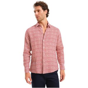 Peninsula, Heren, Overhemden, Veelkleurig, Maat: M Linnen,