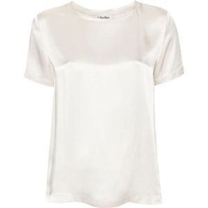 Max Mara, Dames, Tops, Wit, Maat: L