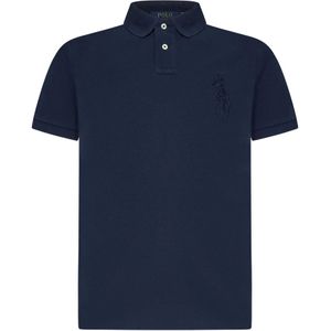 Polo Ralph Lauren, Heren, Tops, Blauw, Maat: M Katoen,