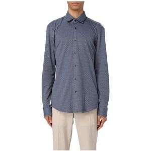 Hugo, Heren, Overhemden, Blauw, Maat: M