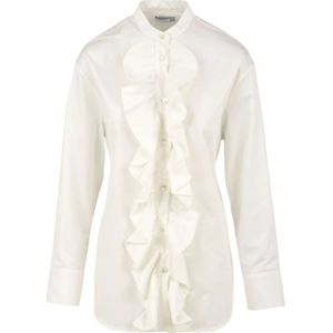 Douuod Woman, Dames, Blouses & Shirts, Wit, Maat: XS