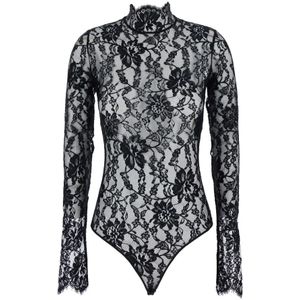 Valentino, Dames, Tops, Zwart, Maat: L Polyamide,