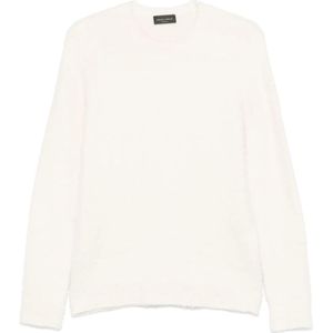 Roberto Collina, Heren, Truien, Beige, Maat: XL Katoen,