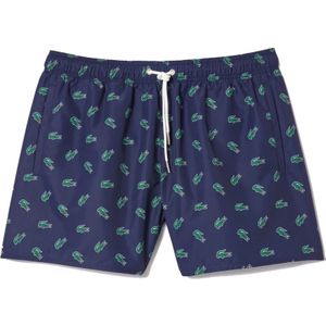 Lacoste, Heren, Badkleding, Blauw, Maat: S Poliester,
