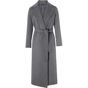 Max Mara, Dames, Mantels, Grijs, Maat: 2XS Wol,