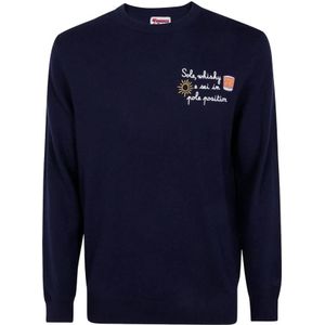 MC2 Saint Barth, Heren, Truien, Blauw, Maat: S Wol,