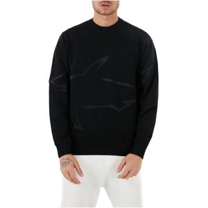 Paul & Shark, Heren, Sweatshirts & Hoodies, Zwart, Maat: L Katoen,