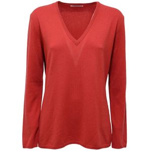 Kangra, Dames, Truien, Rood, Maat: XL Wol,