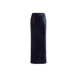 Fendi Midi Skirts , Blue , Dames , Maat: S