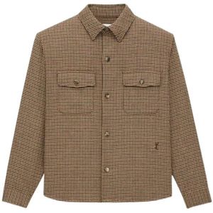 Saint Laurent, Dames, Blouses & Shirts, Beige, Maat: S Wol,