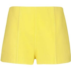 Prada, Dames, Korte broeken, Geel, Maat: XS Katoen,