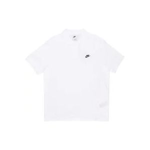 Nike Essential Pique Polo Wit/Zwart , White , Heren , Maat: L