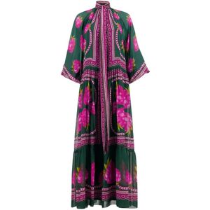 La DoubleJ, Dames, Jurken, Veelkleurig, Maat: XS Zijde,