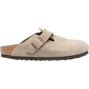 Birkenstock, Heren, Schoenen, Beige, Maat: 46 EU Leer,