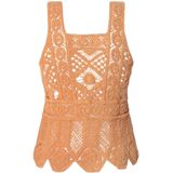 Pepe Jeans - PL702291 - Top - Olijfje - Casual - Katoen - Mouwloos