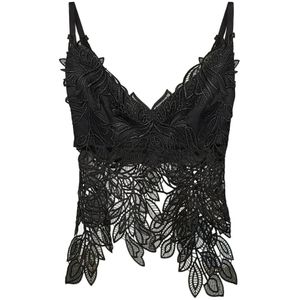 Alberta Ferretti - Mouwloze Top - Zwart - 100% Polyester