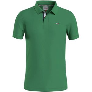 Tommy Jeans, Heren, Tops, Groen, Maat: S Katoen,