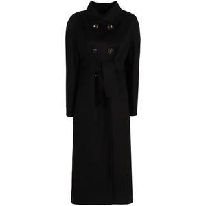 Valentino Garavani, Dames, Mantels, Zwart, Maat: S Wol,