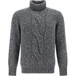Brunello Cucinelli, Heren, Truien, Grijs, Maat: S Kasjmier,