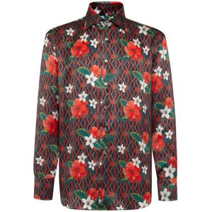 Billionaire, Heren, Overhemden, Veelkleurig, Maat: XS Zijde,