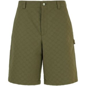Gucci, Heren, Korte broeken, Groen, Maat: L Katoen,