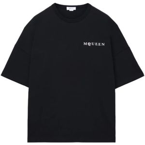 Alexander McQueen, Heren, Tops, Zwart, Maat: M Katoen,
