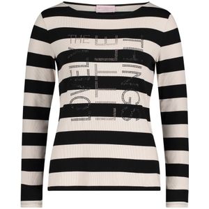 Betty Barclay, Dames, Tops, Zwart, Maat: S Leer,