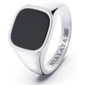 Nialaya, Heren, Accessoires, Grijs, Maat: 58 MM